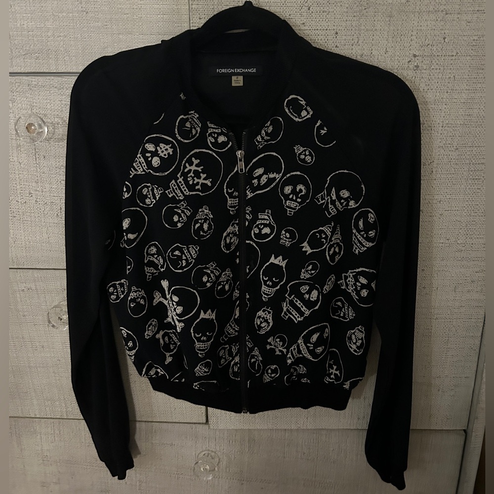 Skull zip up